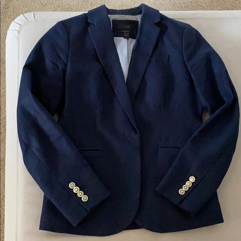 J-Crew linen blazer in Navy
